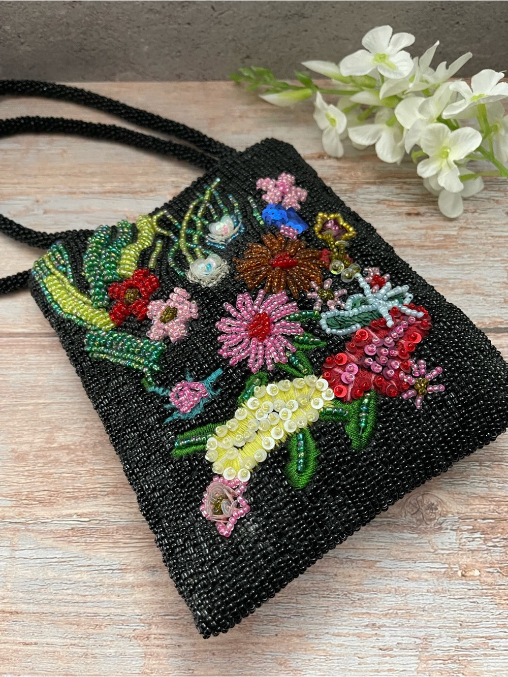 The Limited Vintage Handmade Beaded Floral Bag - Picture 11 of 16